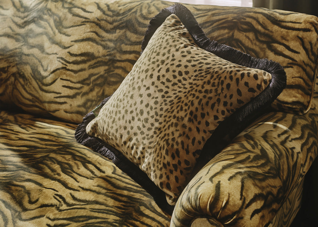 a pillow on a couch