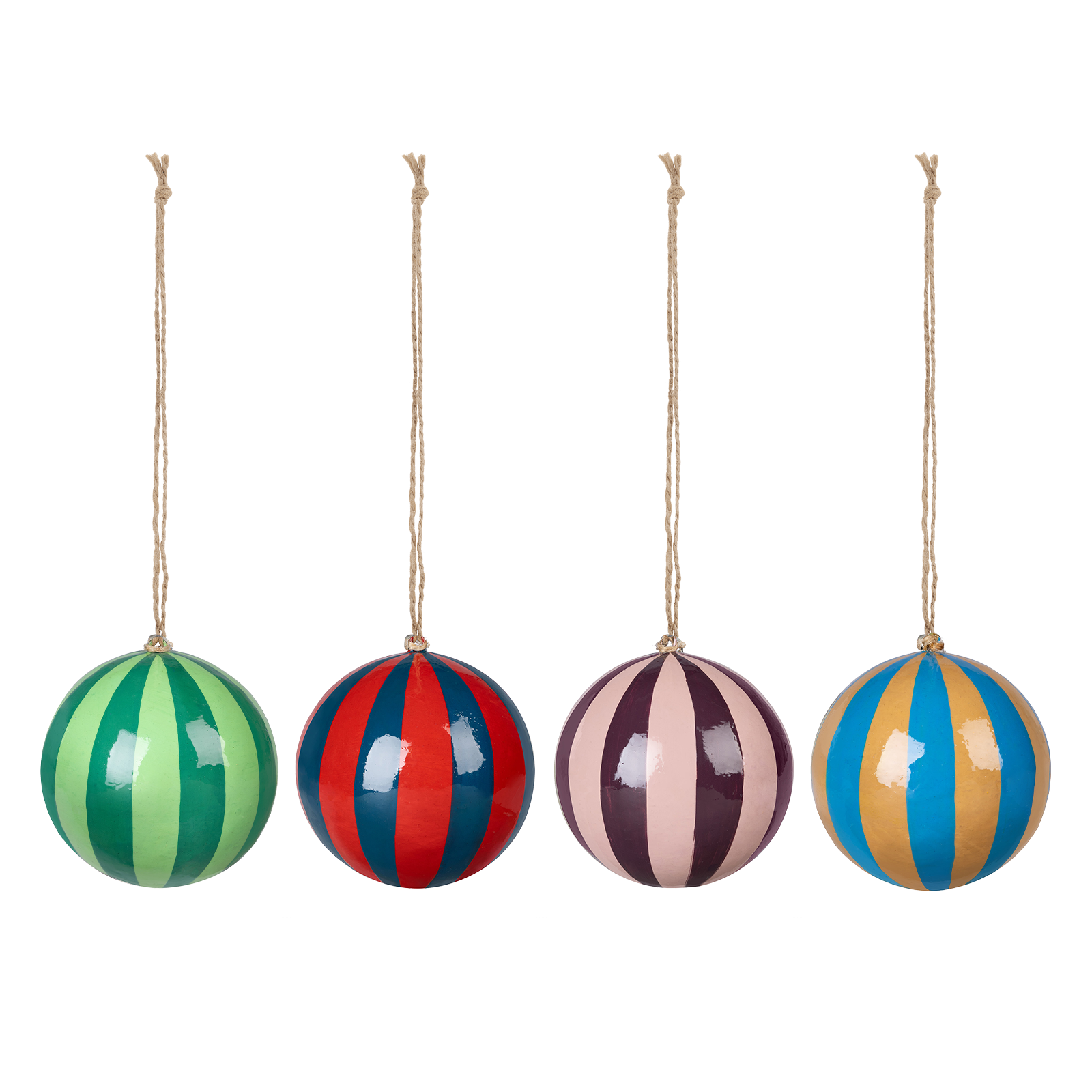 a group of colorful balls from a string