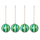 ARTIST'S STRIPE Baubles 4 pack - Verde