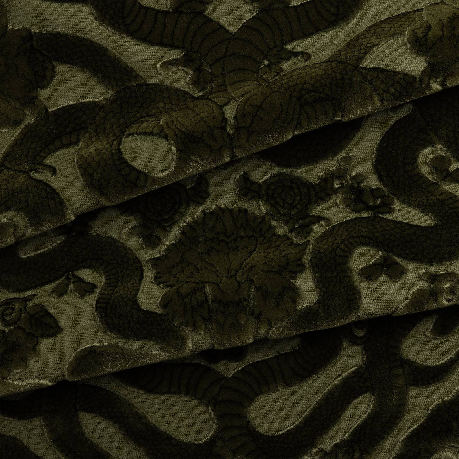 ANACONDA Velvet-Jacquard Curtain - Laurustine