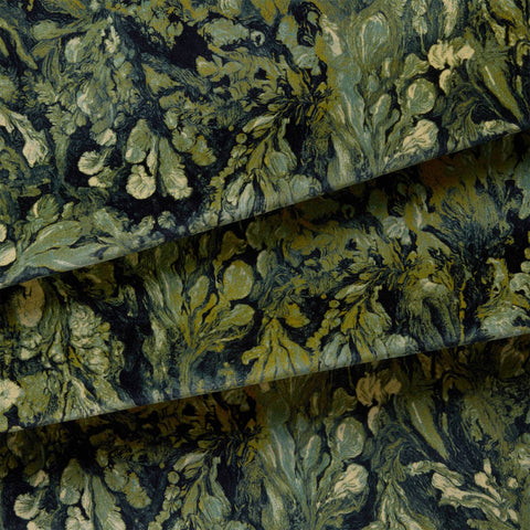 LICHEN Velvet Curtain - Midnight secondary image