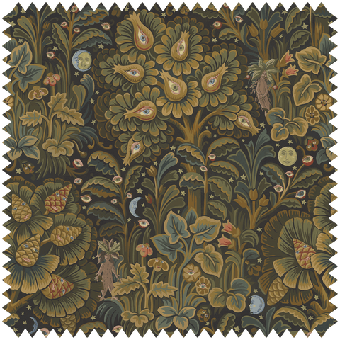 MOON GARDEN Velvet - Midnight Sample