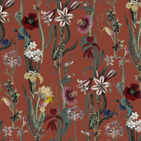 FLORA DELANICA Wallpaper - Clay Sample