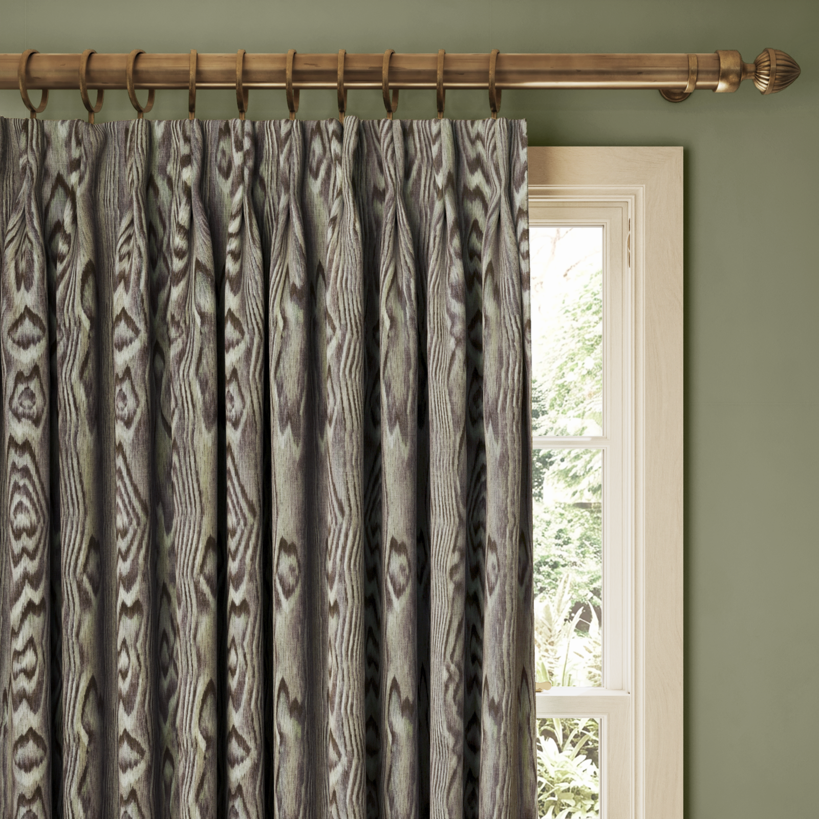 HEARTWOOD Cotton Linen Curtain - Celadon