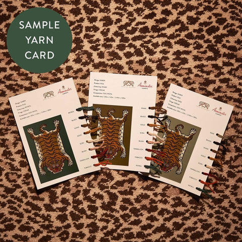 SABER Rug - Petrol Sample Card